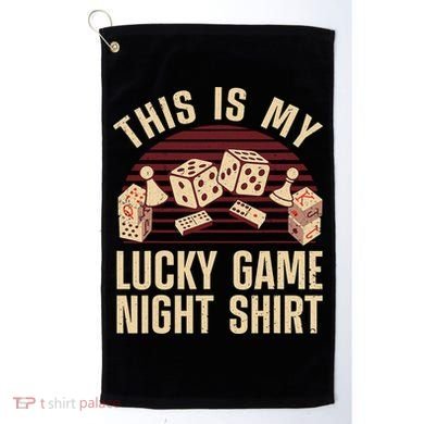 Funny Board Game Lucky Game Night Gift Golf Towel
