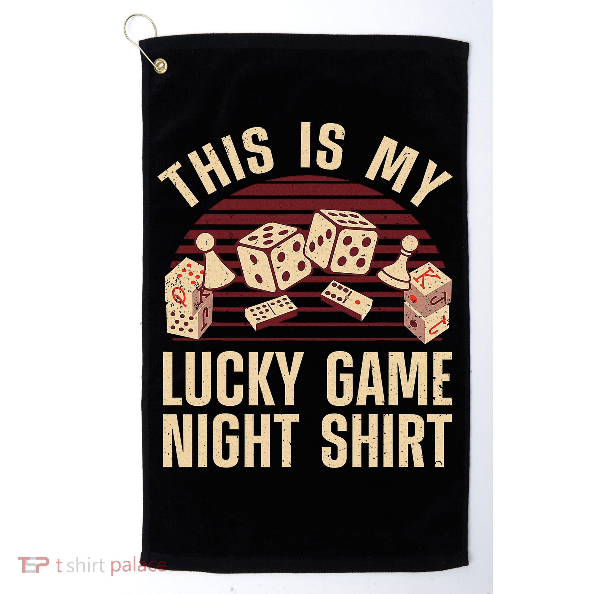 Funny Board Game Lucky Game Night Gift Golf Towel