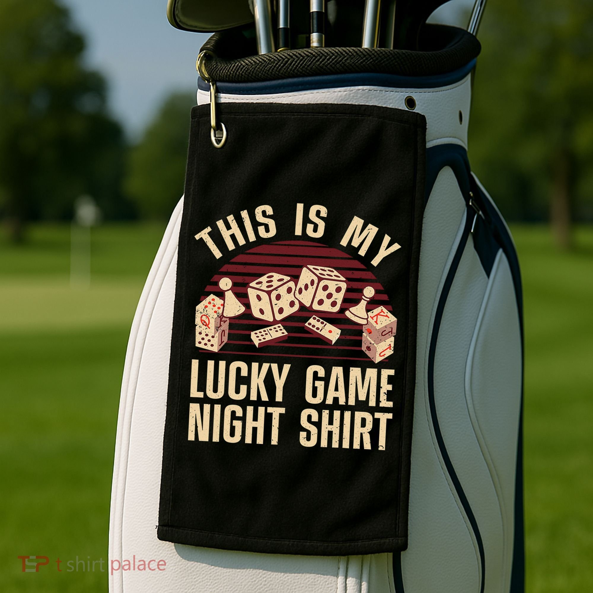 Funny Board Game Lucky Game Night Gift Golf Towel