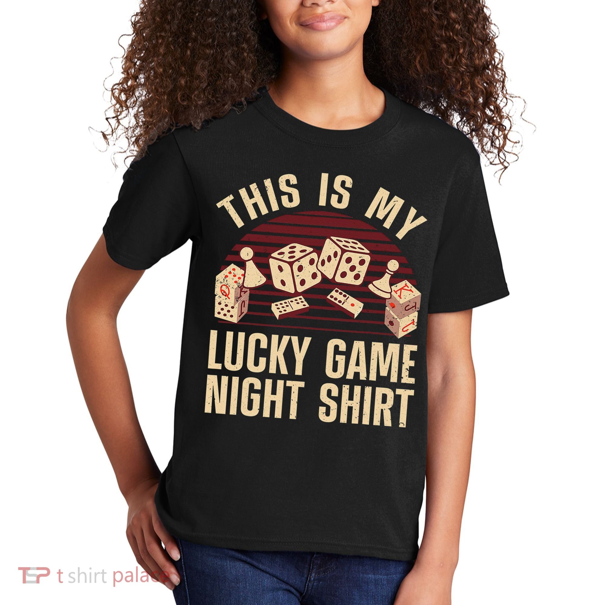 Funny Board Game Lucky Game Night Gift Kids T-Shirt