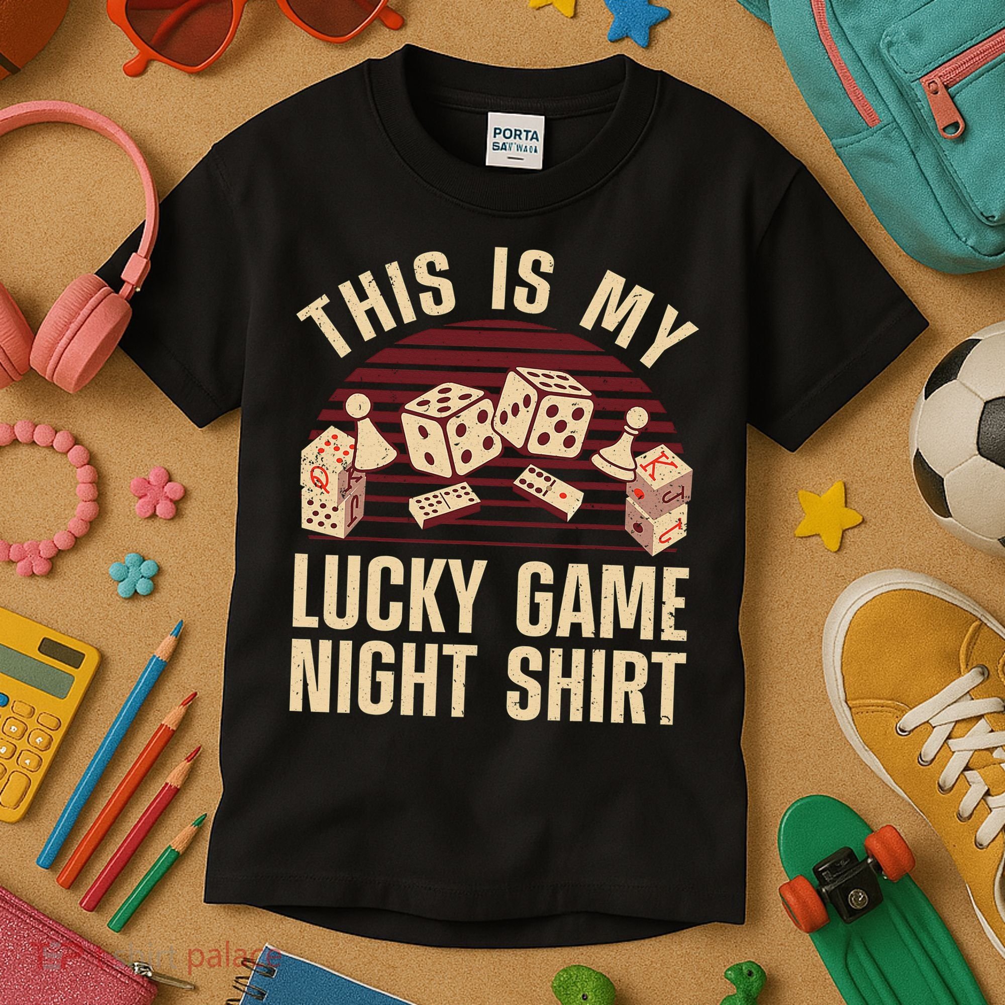 Funny Board Game Lucky Game Night Gift Kids T-Shirt