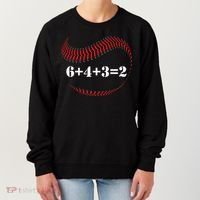 Funny Baseball Gift 6+4+3 2 Baseball Double Play Gift Women's Sweatshirt thumb 0