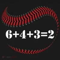 Funny Baseball Gift 6+4+3 2 Baseball Double Play Gift Doggie Tank thumb 4