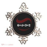 Funny Baseball Gift 6+4+3 2 Baseball Double Play Gift Ornament thumb 0