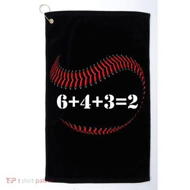 Funny Baseball Gift 6+4+3 2 Baseball Double Play Gift Golf Towel