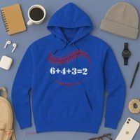 Funny Baseball Gift 6+4+3 2 Baseball Double Play Gift Hoodie thumb 3