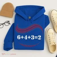 Funny Baseball Gift 6+4+3 2 Baseball Double Play Gift Hoodie thumb 4