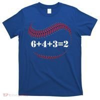 Funny Baseball Gift 6+4+3 2 Baseball Double Play Gift T-Shirt thumb 0