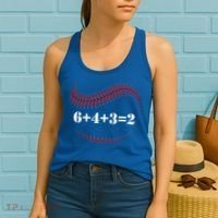 Funny Baseball Gift 6+4+3 2 Baseball Double Play Gift Women's Tank Top thumb 2