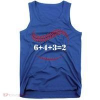 Funny Baseball Gift 6+4+3 2 Baseball Double Play Gift Tank Top thumb 0