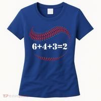 Funny Baseball Gift 6+4+3 2 Baseball Double Play Gift Women's T-Shirt thumb 0