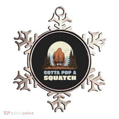 Funny Bigfoot Gotta Pop A Squatch Sasquatch Poop Joke Pun Ornament