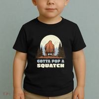 Funny Bigfoot Gotta Pop A Squatch Sasquatch Poop Joke Pun Toddler T-Shirt thumb 2