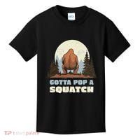 Funny Bigfoot Gotta Pop A Squatch Sasquatch Poop Joke Pun Kids T-Shirt thumb 0