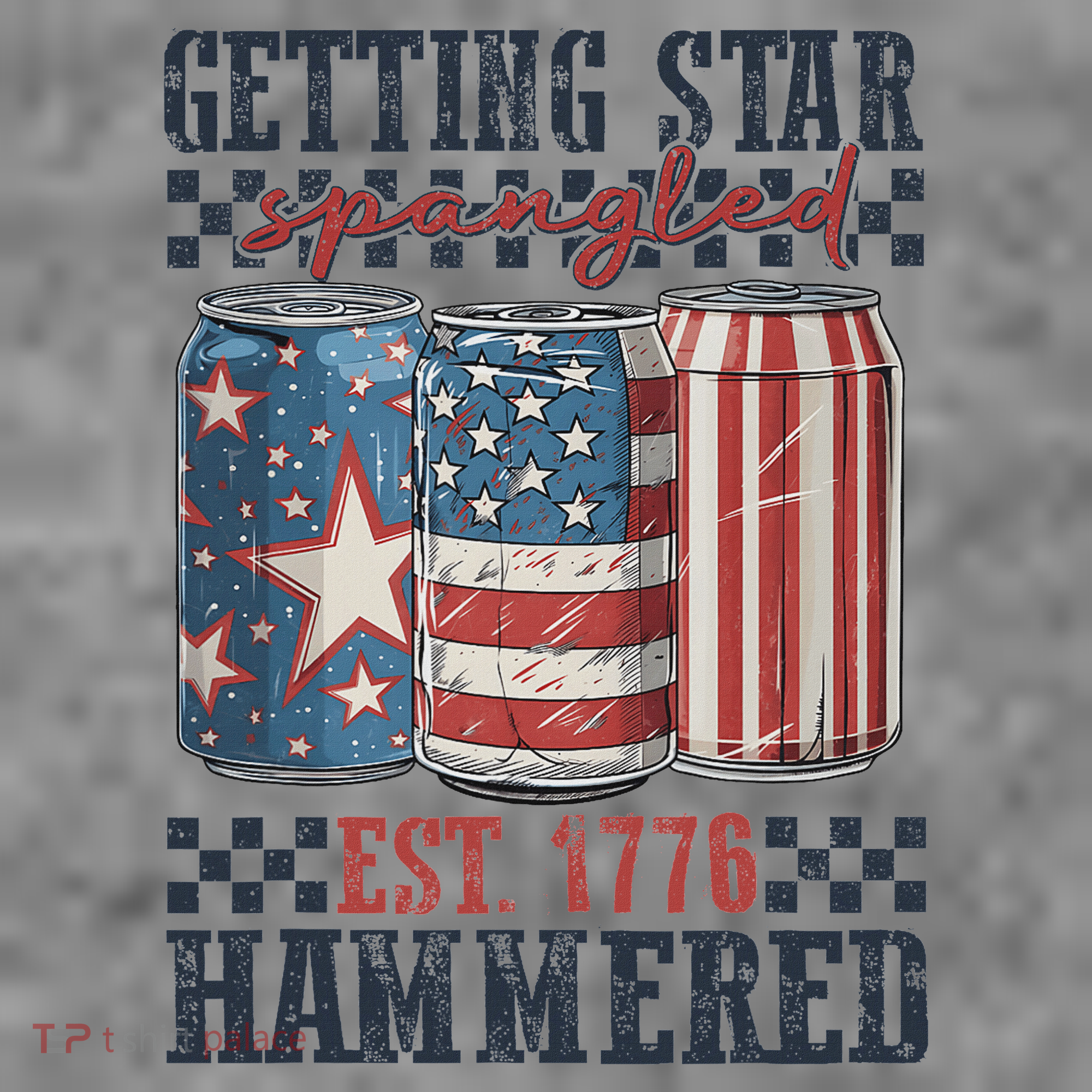 Funny Beer Getting Star Spangled Hammered 4th Of July Preppy Toddler Hoodie