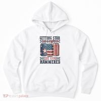 Funny Beer Getting Star Spangled Hammered 4th Of July Preppy Hoodie thumb 0