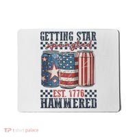 Funny Beer Getting Star Spangled Hammered 4th Of July Preppy Mousepad thumb 0
