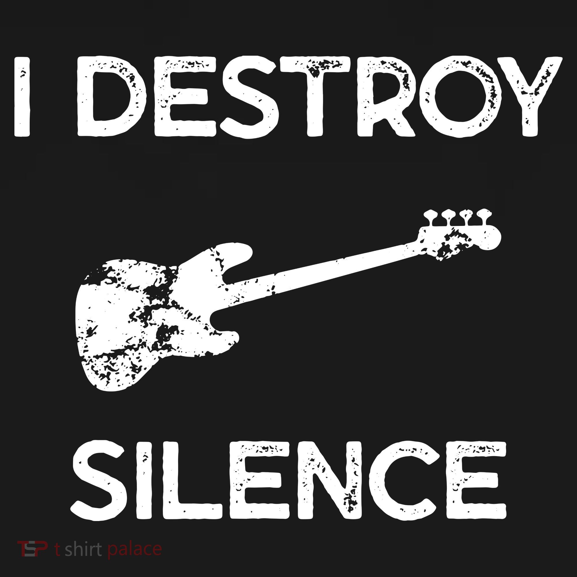 Funny Bass Guitar I Destroy Silence Backpack