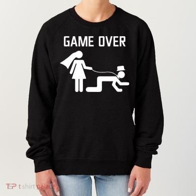 Funny Bride Groom Wedding Bachelor Bachelorette Party Women's Sweatshirt