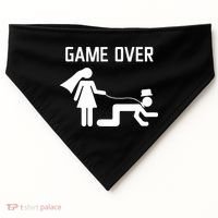 Funny Bride Groom Wedding Bachelor Bachelorette Party USA-Made Doggie Bandana thumb 0