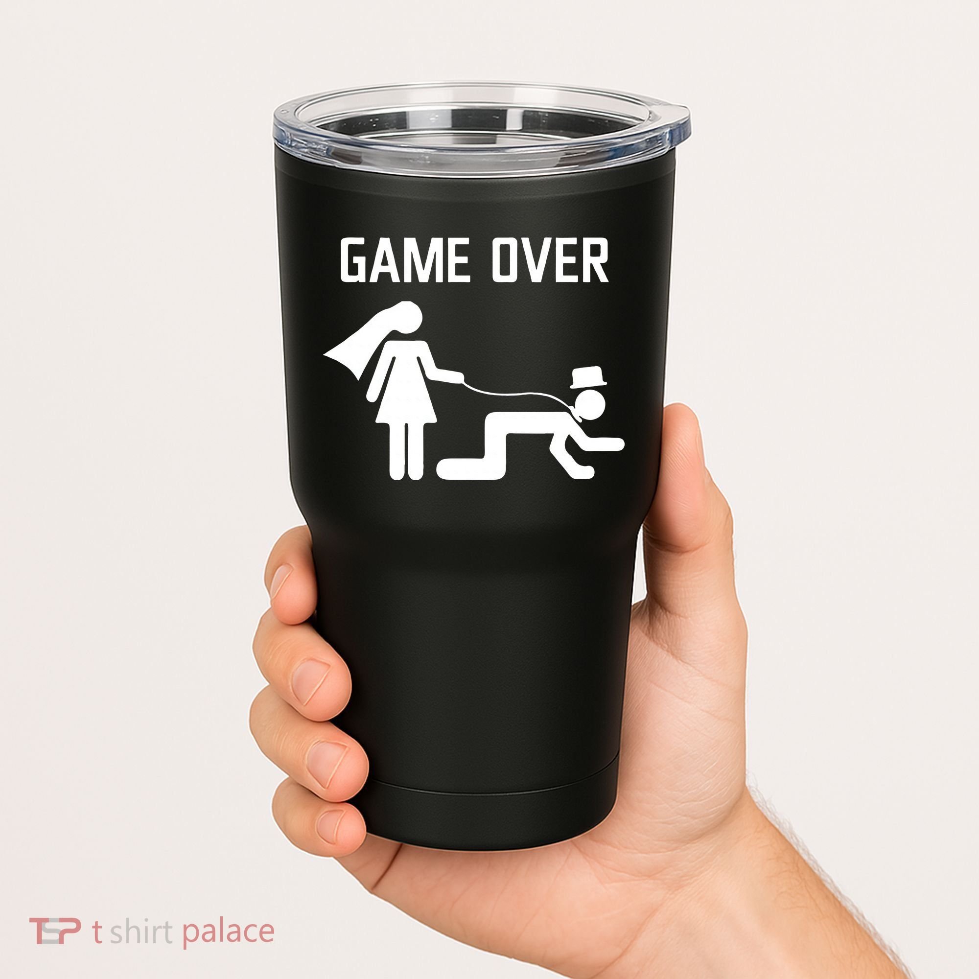 Funny Bride Groom Wedding Bachelor Bachelorette Party Tumbler