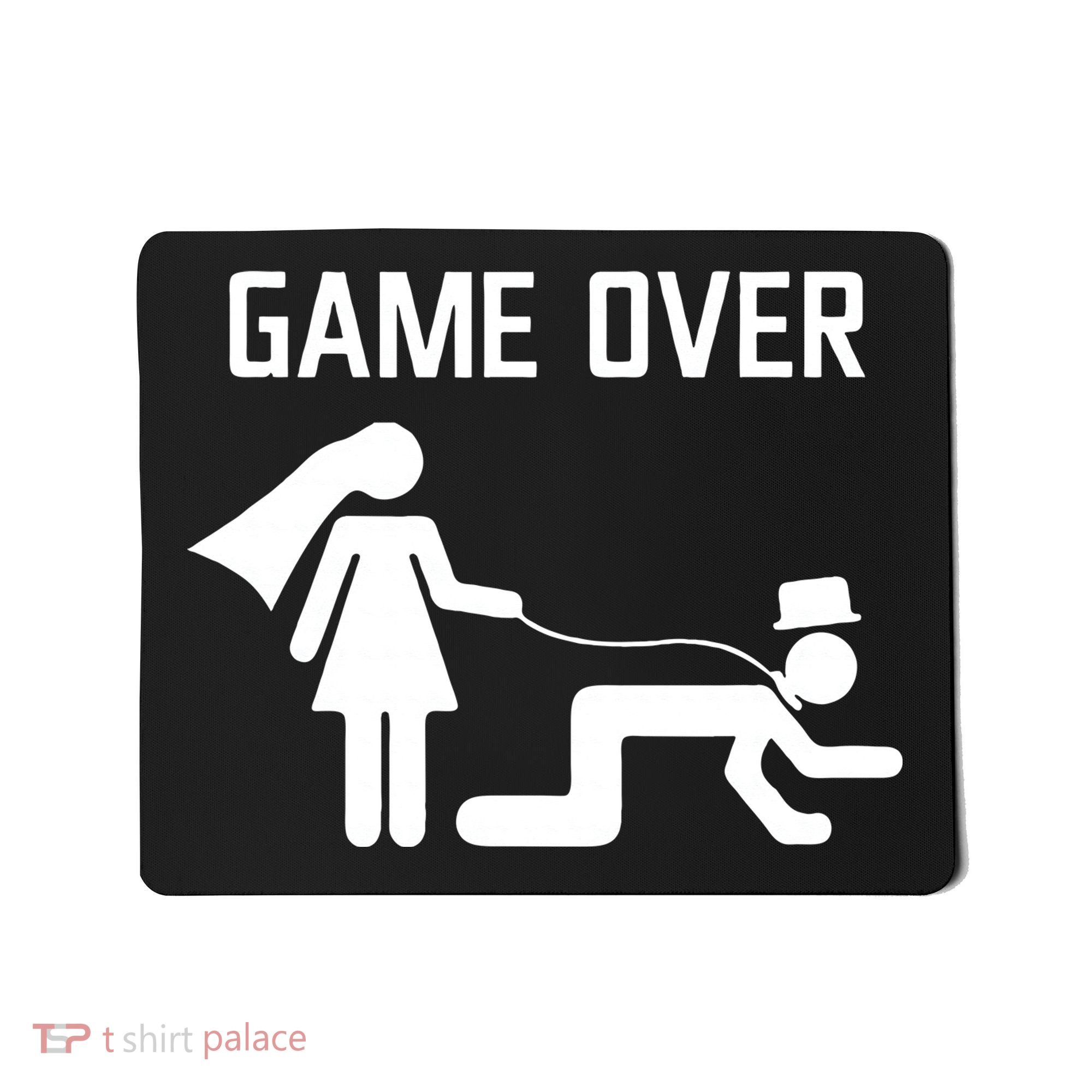 Funny Bride Groom Wedding Bachelor Bachelorette Party Mousepad