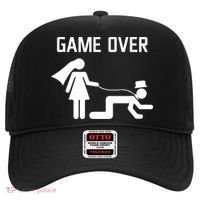 Funny Bride Groom Wedding Bachelor Bachelorette Party Hat thumb 0