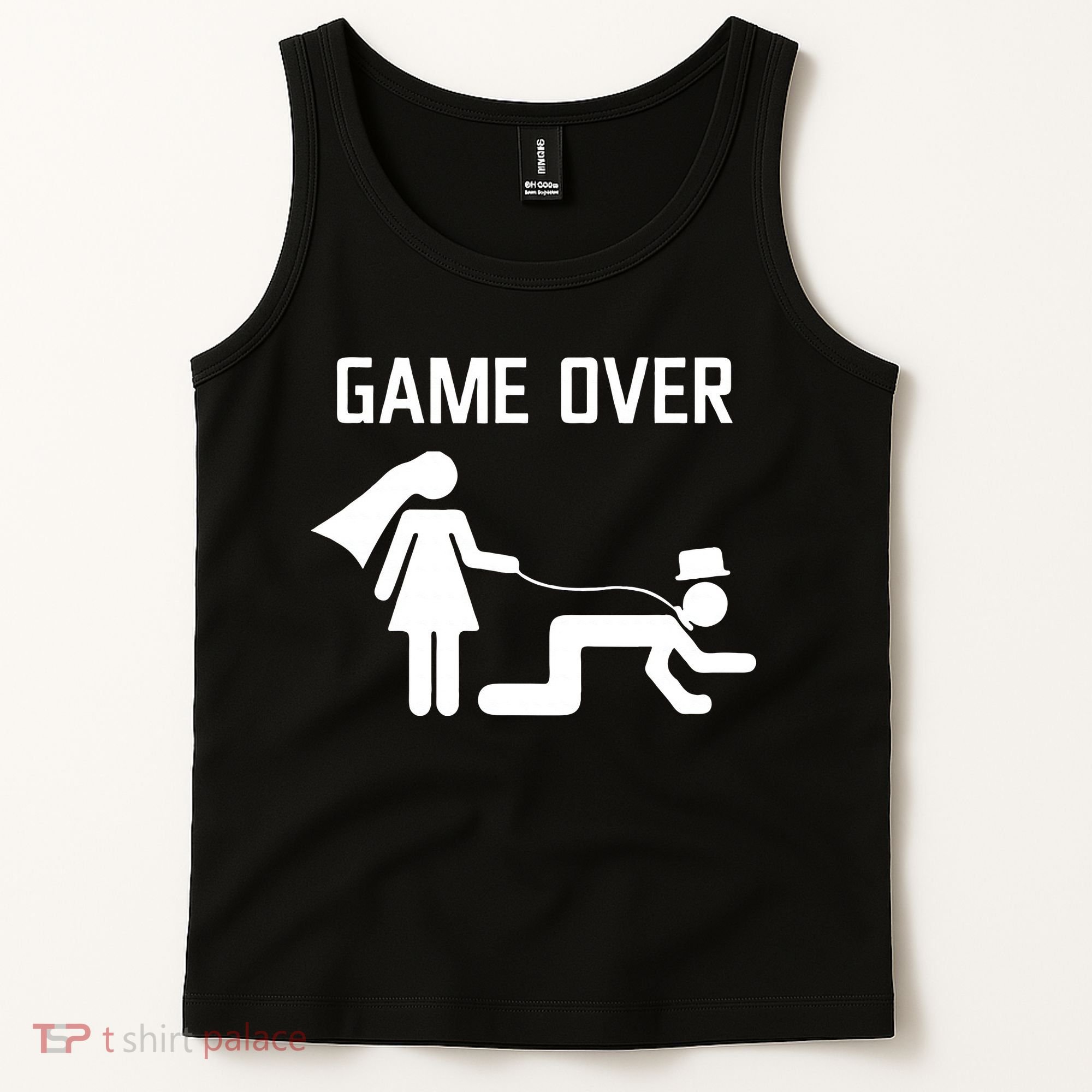 Funny Bride Groom Wedding Bachelor Bachelorette Party Tank Top