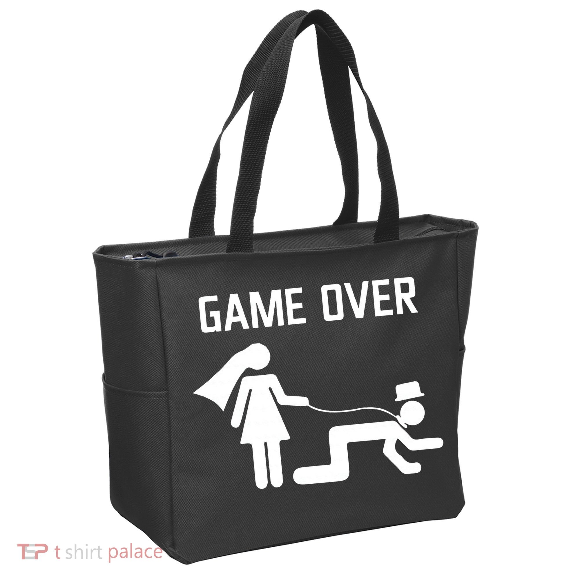 Funny Bride Groom Wedding Bachelor Bachelorette Party Tote Bag