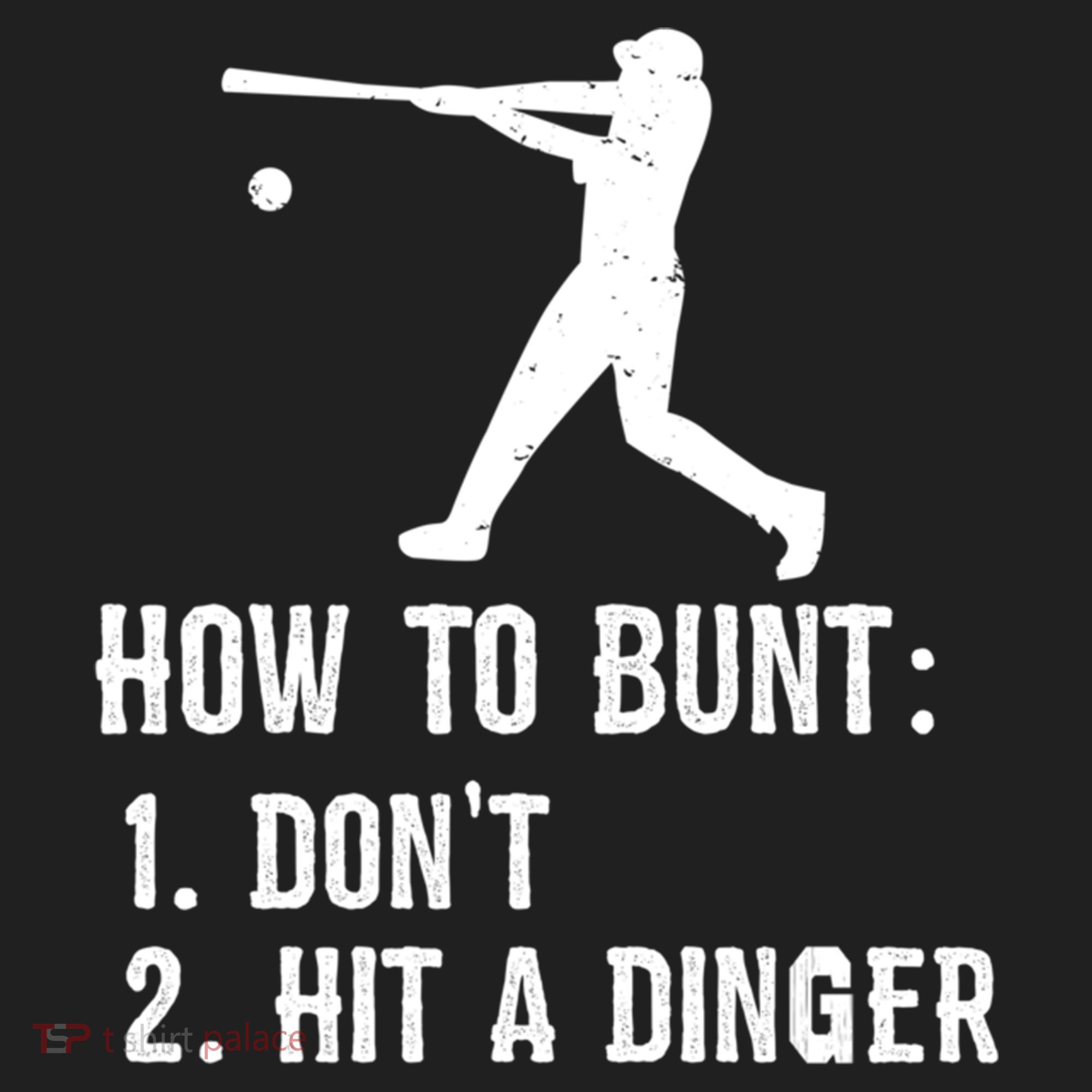 Funny Baseball Hitter Player How To Bunt DonT Hit A Dinger Gift Beanie