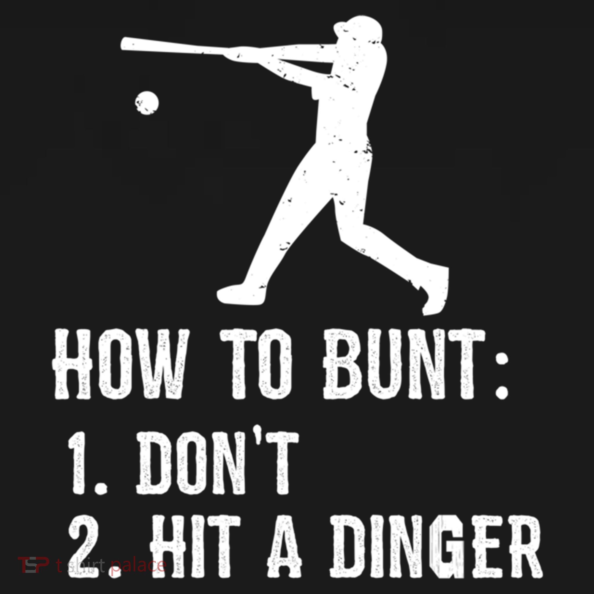 Funny Baseball Hitter Player How To Bunt DonT Hit A Dinger Gift Ornament