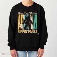Funny Breaking Hearts Ripping Farts Sasquatch Bigfoot Women's Sweatshirt thumb 0