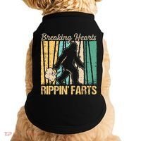 Funny Breaking Hearts Ripping Farts Sasquatch Bigfoot Doggie Tank thumb 0