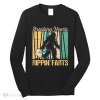 Funny Breaking Hearts Ripping Farts Sasquatch Bigfoot Long Sleeve Shirt thumb 0