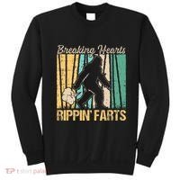 Funny Breaking Hearts Ripping Farts Sasquatch Bigfoot Sweatshirt thumb 0