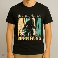 Funny Breaking Hearts Ripping Farts Sasquatch Bigfoot T-Shirt thumb 3