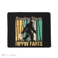 Funny Breaking Hearts Ripping Farts Sasquatch Bigfoot Mousepad thumb 0