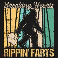 Funny Breaking Hearts Ripping Farts Sasquatch Bigfoot Baby Bodysuit thumb 2