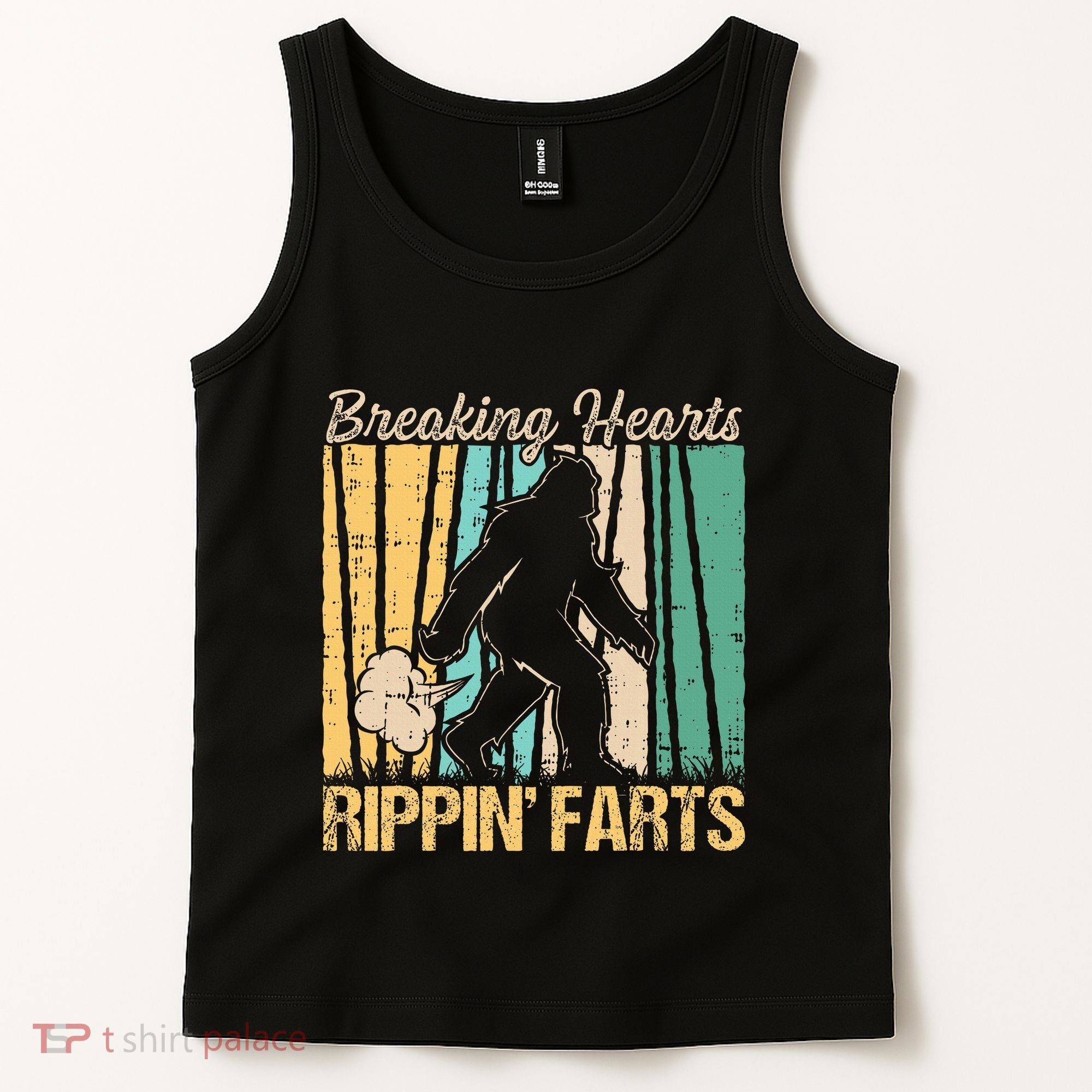 Funny Breaking Hearts Ripping Farts Sasquatch Bigfoot Tank Top