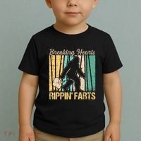 Funny Breaking Hearts Ripping Farts Sasquatch Bigfoot Toddler T-Shirt thumb 2