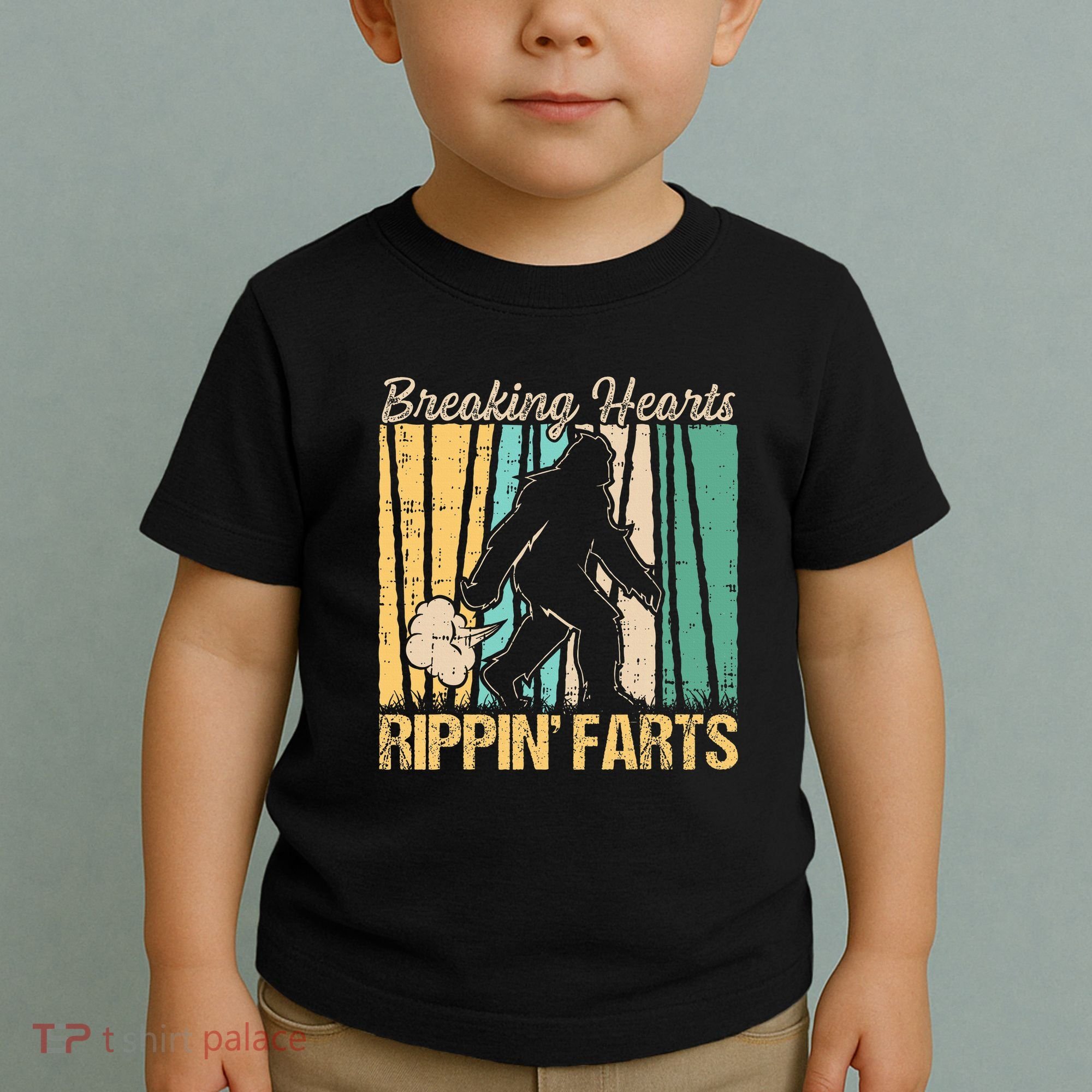 Funny Breaking Hearts Ripping Farts Sasquatch Bigfoot Toddler T-Shirt