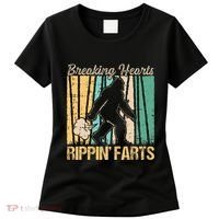 Funny Breaking Hearts Ripping Farts Sasquatch Bigfoot Women's T-Shirt thumb 0