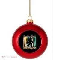 Funny Breaking Hearts Ripping Farts Sasquatch Bigfoot Plastic Christmas Ball Ornament thumb 0
