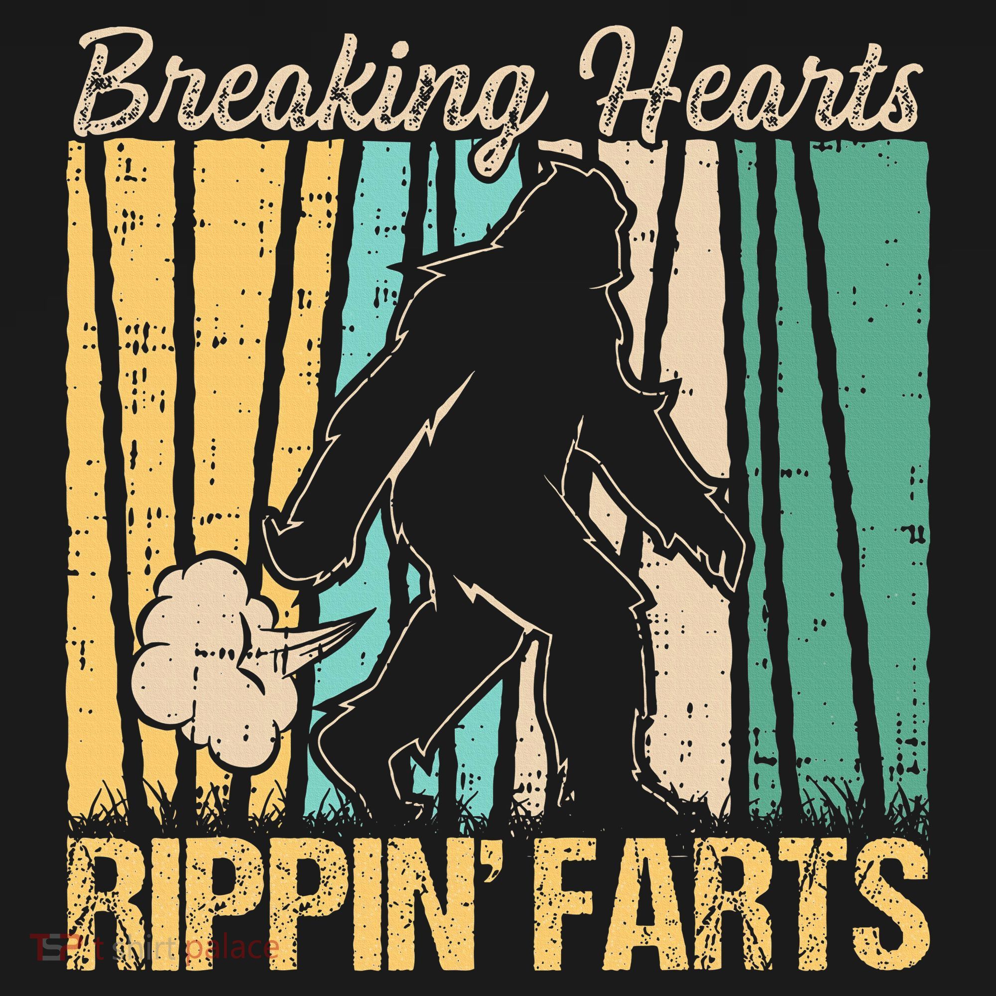 Funny Breaking Hearts Ripping Farts Sasquatch Bigfoot Kids Sweatshirt