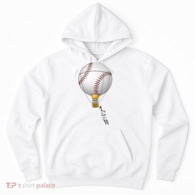 Funny Baseball Hot Air Balloon Baseball Catcher Hoodie
