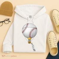 Funny Baseball Hot Air Balloon Baseball Catcher Hoodie thumb 4