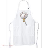 Funny Baseball Hot Air Balloon Baseball Catcher Apron thumb 0