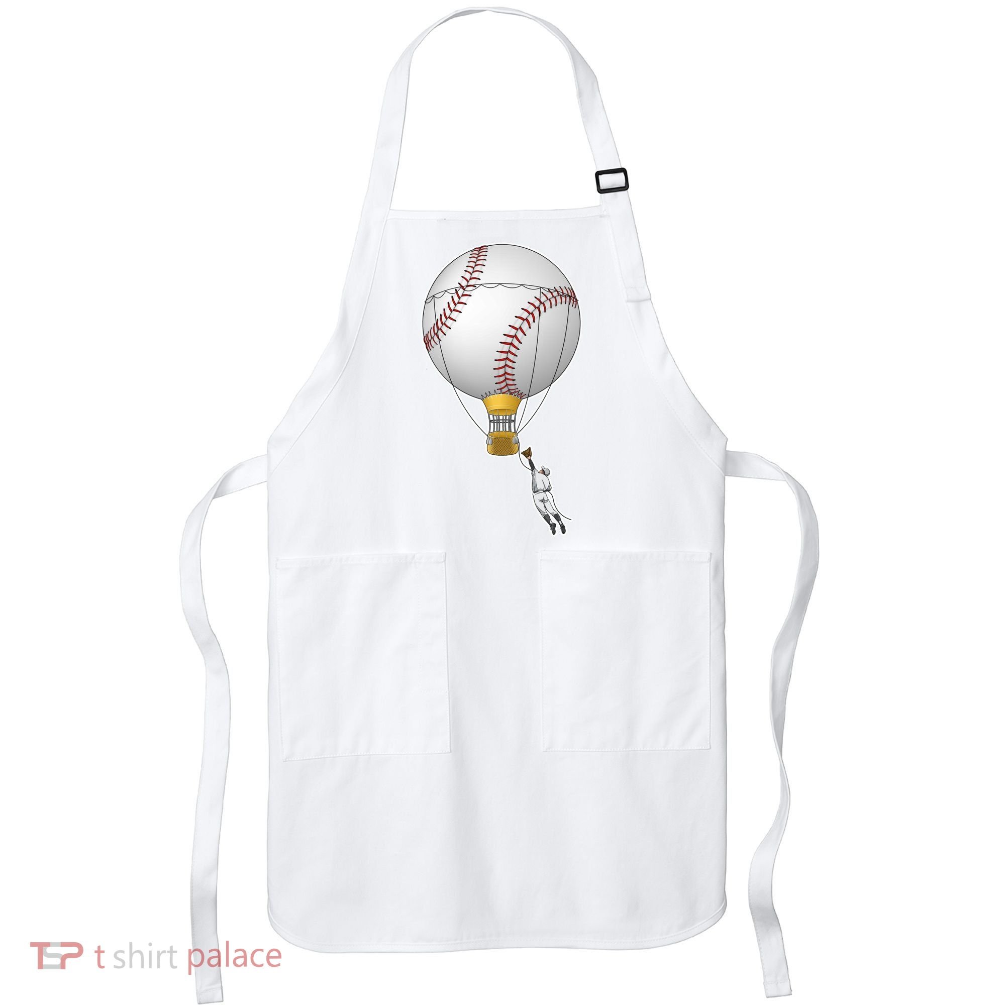 Funny Baseball Hot Air Balloon Baseball Catcher Apron