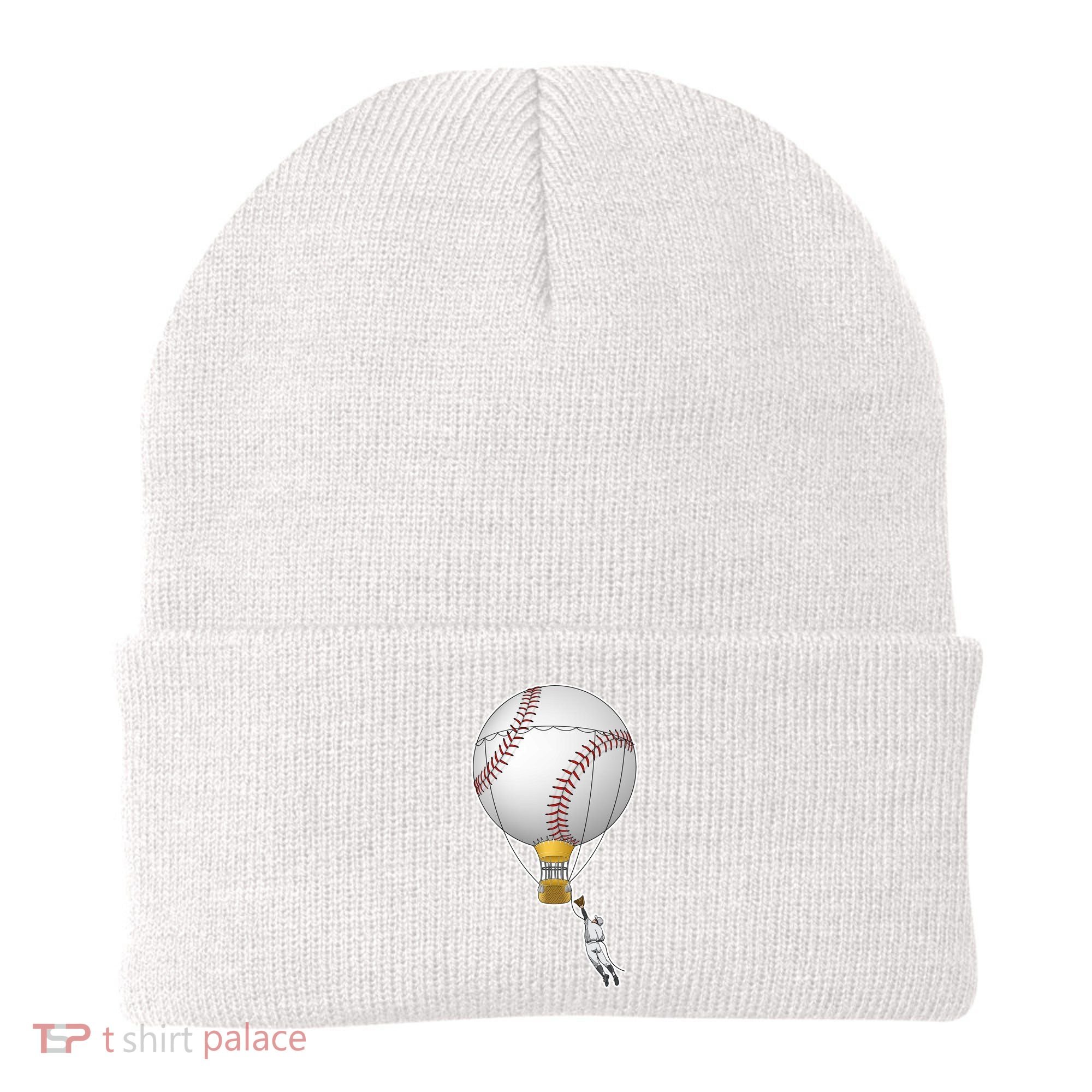 Funny Baseball Hot Air Balloon Baseball Catcher Beanie