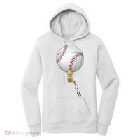 Funny Baseball Hot Air Balloon Baseball Catcher Women's Hoodie thumb 0